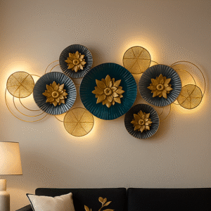 Bloom Metal Wall Art with LED Backlight